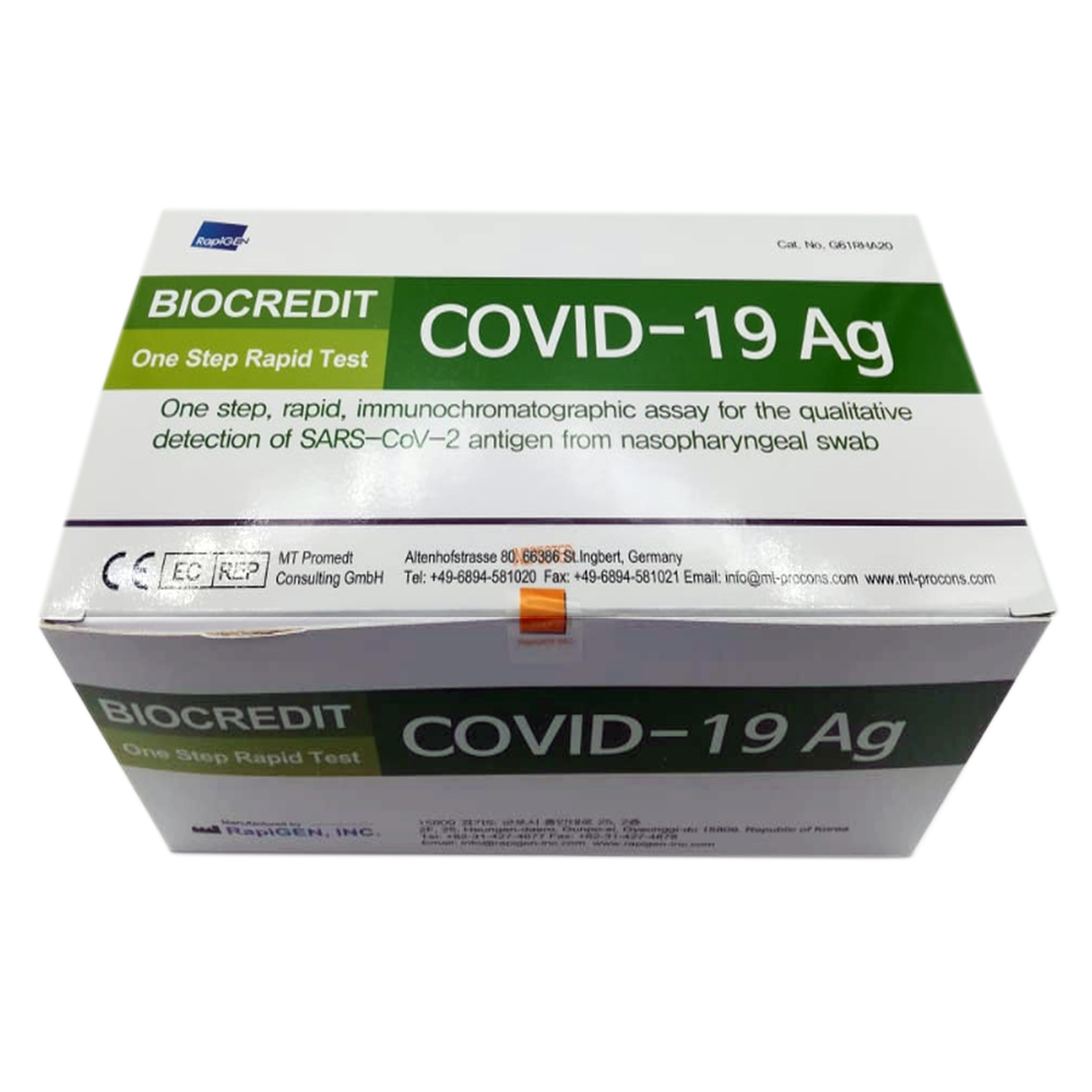 Kit | Test Rapido COVID-19 Antigenos (Ag) BIOCREDIT | 20 DET